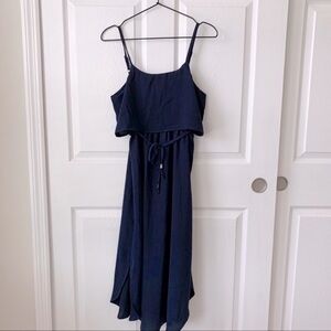 Navy Blue Boho Dress Sz Small